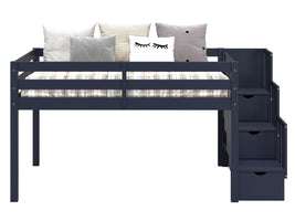 This modern blue finish offers a fresh perspective and a clean look