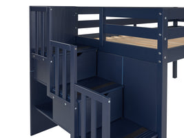 Low loft bed when you need that little extra space in the bedroom