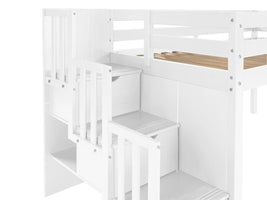 Low loft bed when you need that little extra space in the bedroom