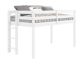 The ladder can be positioned at the front or back