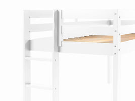Low loft bed when you need that little extra space in the bedroom