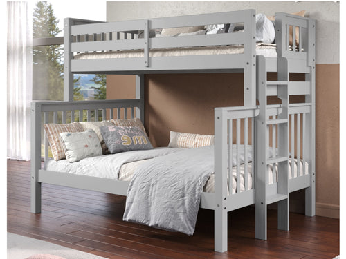 Bunk Beds Twin over Full End Ladder, Gray