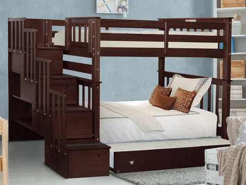 Stairway Bunk Beds With Storage Drawers In The Step