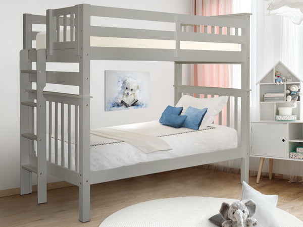 Bunk Bed Tall Twin over Twin End Ladder Gray for only $479