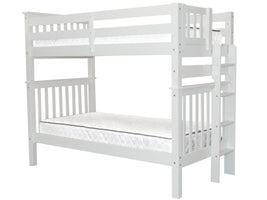 Bunk Beds Tall Twin over Twin End Ladder, White